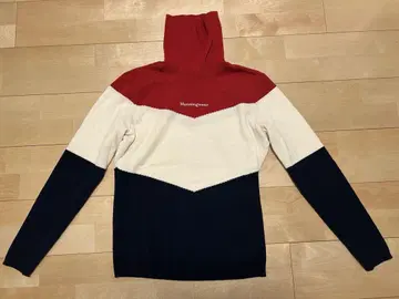 Munsingwear 터틀넥 스웨터 레드/화이트/네이비
