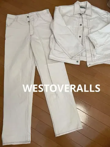 WESTOVERALLS 웨스트오버롤즈 화이트 데님 셋업
