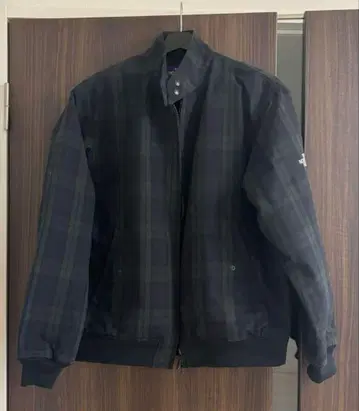 THE NORTH FACE 퍼플 라벨 체크 무늬 집업 자켓