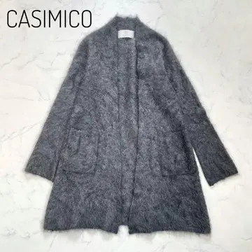 새상품급 CASIMICO 캐시미어 100% 롱 가디건 일본제 그레이