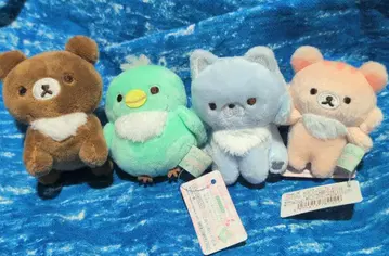 리락쿠마 차이로이코구마 손바닥 봉제 인형 4세트
