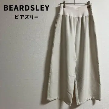 BEARDSLEY 비어즐리 허리 리브 속기모 팬츠 아이보리