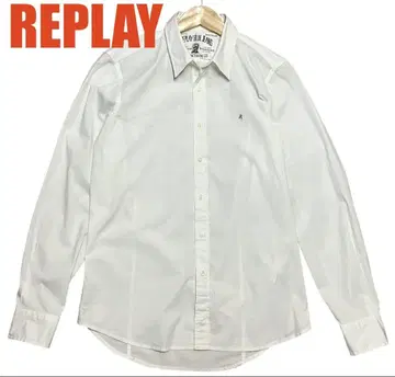 리플레이 블루진스 화이트 긴팔 셔츠 REPLAY BLUEJEANS