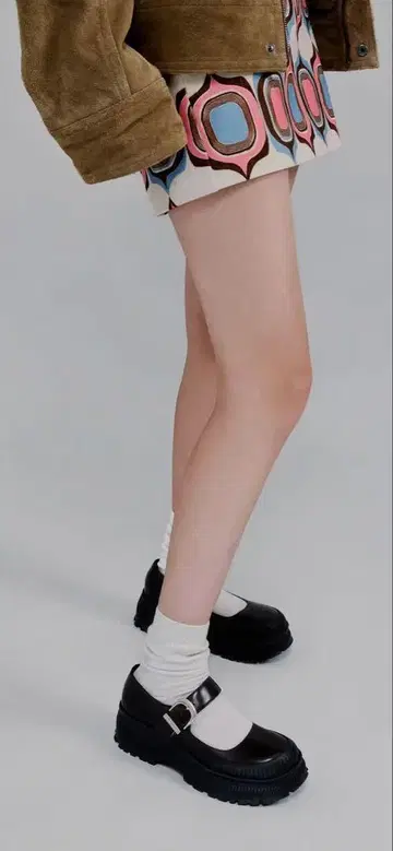 이번 시즌 모델 달아리 지그 밑창 플랫폼 멜리 제인 - 블랙 박스