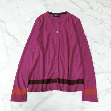 SONIA RYKIEL 소니아 리키엘 바이컬러 가디건 적자색 38