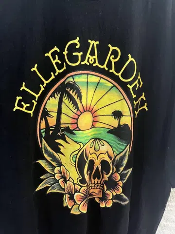 ELLEGARDEN Sunset Beach T-Shirt BLACK