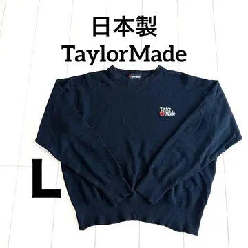 일본제 TaylorMade 테일러메이드 M 블랙 크루넥 스웨터