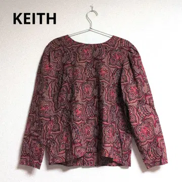 0309 KEITH 키이스 에스닉 패턴 블라우스