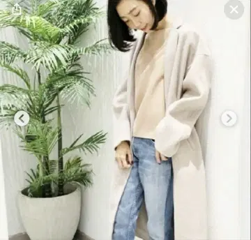 plage 플라주 해밀턴 테일러드 코트 베이지 36