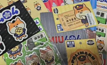 MIU404 폴리마루 클리어 파일 스티커 세트