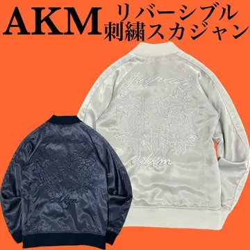 AKM 양면 자수 수베니어 자켓 스카잔 1piu1uguale3