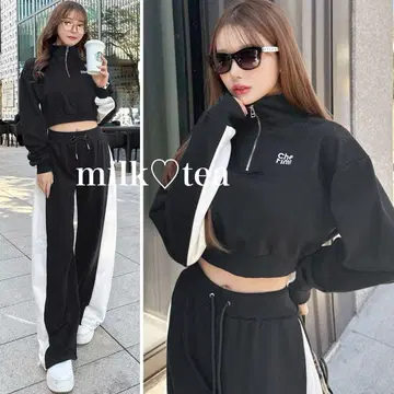 택 포함 새상품 셰리미 Cherimi 슬림 레그 셋업 블랙 Rady
