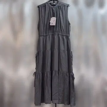 Prima Lidy 슬리브리스 롱 원피스 3L 흑먹색