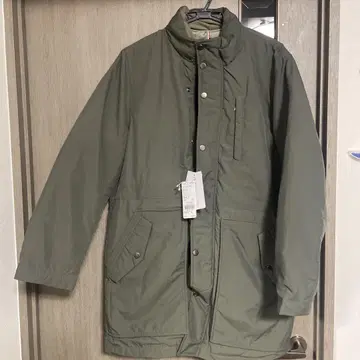 카키 다운 코트 TAKASHIMAYA