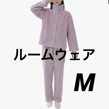 플리스 룸웨어 세트 파자마 퍼플 보라색 M 사이즈