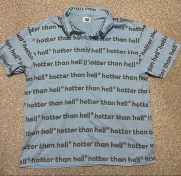 hth hotter than hell 피케 셔츠 반팔 스카이블루