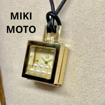 41 MIKIMOTO 펜던트 워치 7p 펄 골드 새상품급 작동