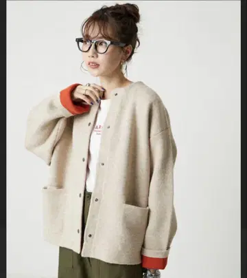 한정판 색상! FREAK'S STORE 스냅 버튼 가디건