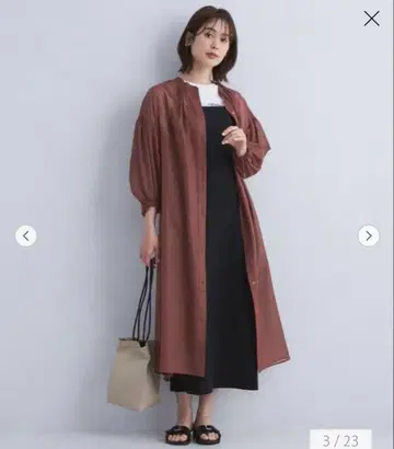 시어 셔츠 원피스