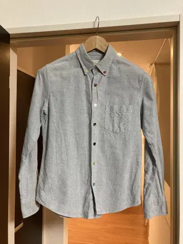 나노 유니버스 셔츠 크레이지 패턴 버튼 그레이