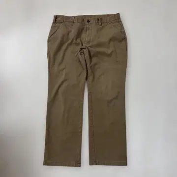 IGNIO 골프 팬츠 브라운 스트레이트 레그 슬랙스