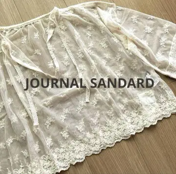 미사용품 JOURNAL SANDARD 튤 레이스 T 풀오버