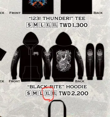 BABYMETAL ASIA 투어 HOODIE 후드티