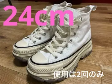 [ 최종 가격 인하 ] 컨버스 통굽 화이트 하이컷 스니커즈