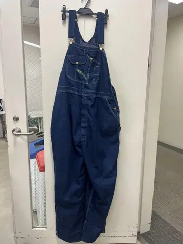 KEY 키 인디고 데님 오버롤 작업복 48 x 32