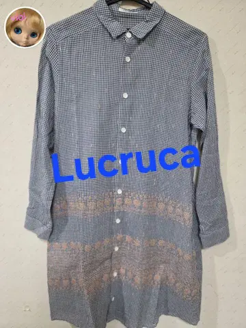 Lucruca 체크 무늬 긴팔 셔츠 센소유니코