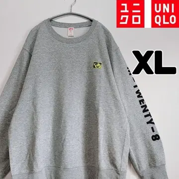 유니클로 키스 해링 맨투맨 트레이닝복 그레이 XL 남성용 미키
