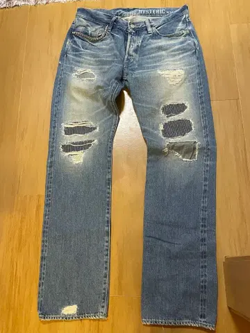 HYSTERIC GLAMOUR 데미지 가공 데님 W34 L33