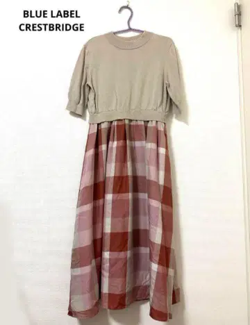 BLUE LABEL 뒷부분 레이스업 원피스 M
