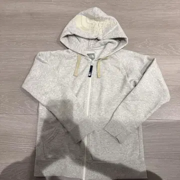 THE NORTH FACE 그레이 오트밀 후드 부착 후드티 S