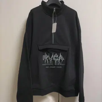 RVCA 루카 METALURGY 지퍼 후드티 블랙