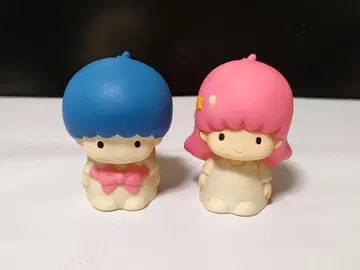 SANRIO 리틀트윈스타 키키&라라 소프트 비닐 피규어 1989년