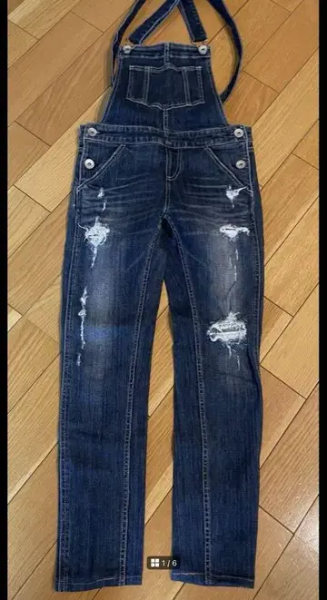 GYDA 데미지 데님 스키니 살로펫 S used