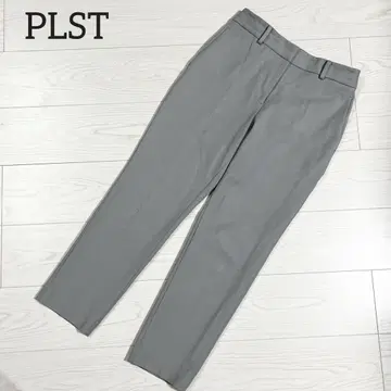 PLST 그레이 슬림핏 슬랙스 L 사이즈 비즈니스 출퇴근 포멀