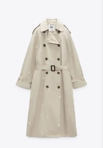 미사용품 정가 19,990엔 ZARA 롱 코트 트렌치코트 M 사이즈