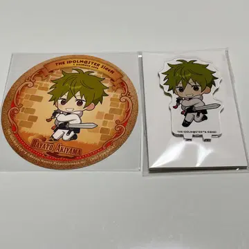 SideM 애니카페 아키야마 하야토 아크릴 스탠드 코스터 세트