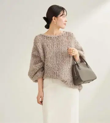 새상품급 Plage HAND KNIT 점보 니트 그레이 A 니트