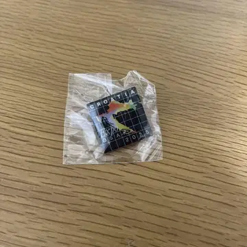 크로아티아 풍경 핀 배지와 실버 핀 배지 세트