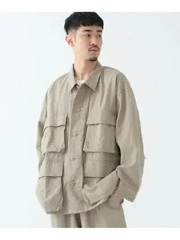 BEAMS 린넨 BDU 자켓