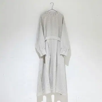 사만사 모스모스 타치카와 한정판 전후 착용 프릴 옷깃 원피스 아이보리