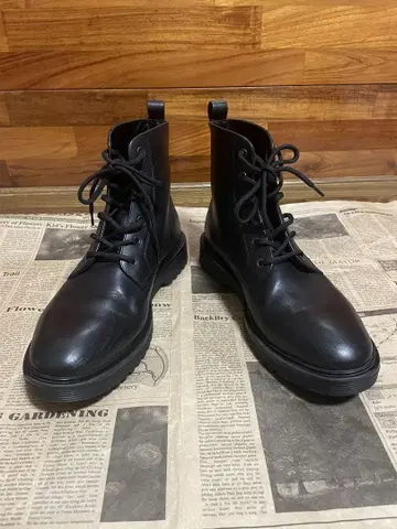 GU 리얼 가죽 레이스업 부츠 28cm