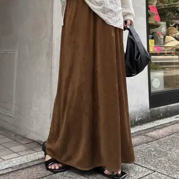 새상품 CIAOPANIC TYPY 스웨이드 스커트