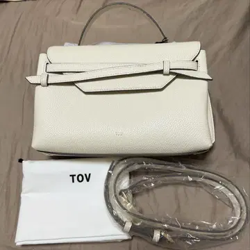 [ 새상품 ] 완판색 TOV MIMI M 아이보리 화이트 숄더백