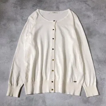 빅 사이즈 Rose Tiara 로즈 티아라 골드 버튼 가디건