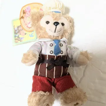 택 포함 더피 디즈니씨 셰프 봉제 인형 약 15cm