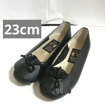 [ 중고 ] MIHAMA 미하마 플랫 펌프스 블랙 펌프스 23cm
